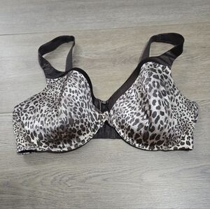 Vanity Fair Leopard Print Women's Wire Bra Size 38DD